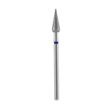 Expert διαμαντόφρεζα νυχιών μυτερό αχλάδι μπλε 4mm/12mm