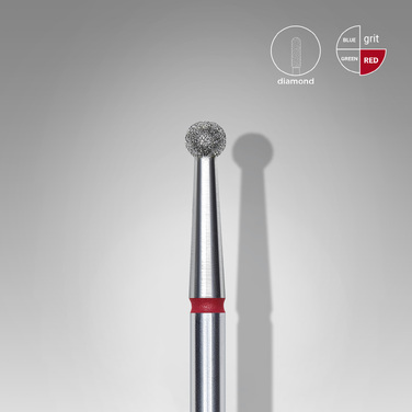 Expert διαμαντόφρεζα νυχιών μπίλια κόκκινο 2,7mm